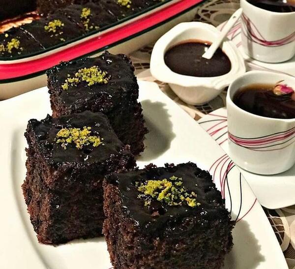 عکس کیک شکلاتی خیس