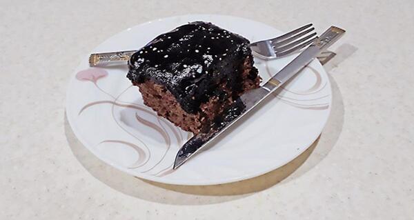 عکس کیک شکلاتی خیس