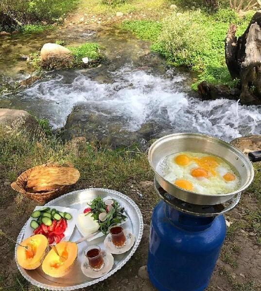 عکس ایده برای صبحانه در طبیعت