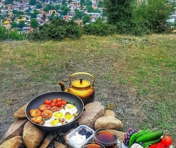 عکس ایده برای صبحانه در طبیعت