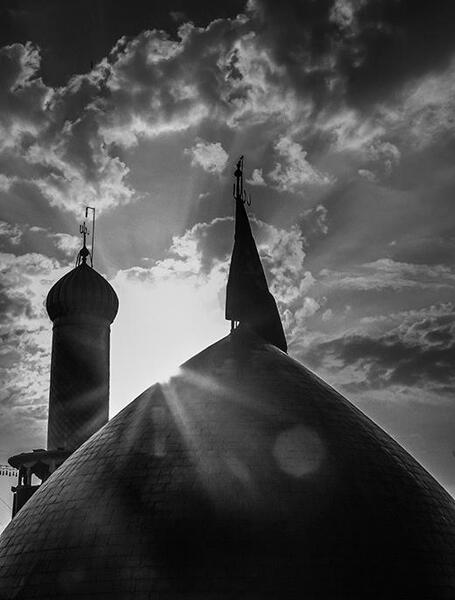 عکس سیاه حرم امام حسین