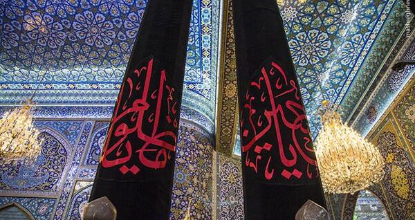 عکس سیاه حرم امام حسین