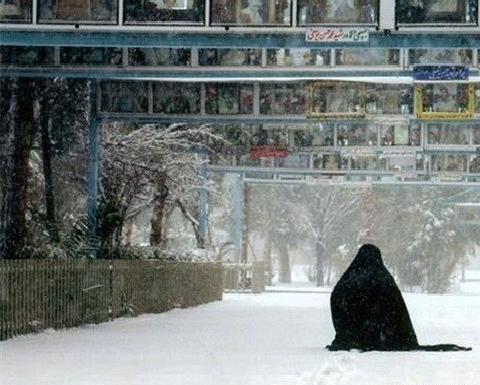 عکس دختر با حجاب زمستانی