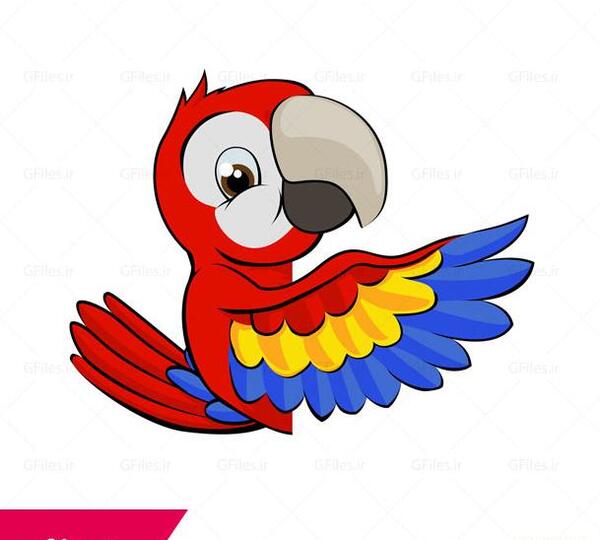 عکس کارتونی طوطی