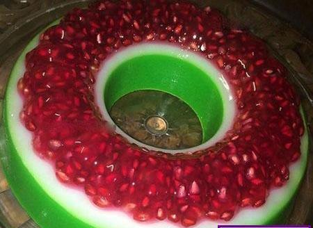 عکس ایده برای شب یلدا ژله