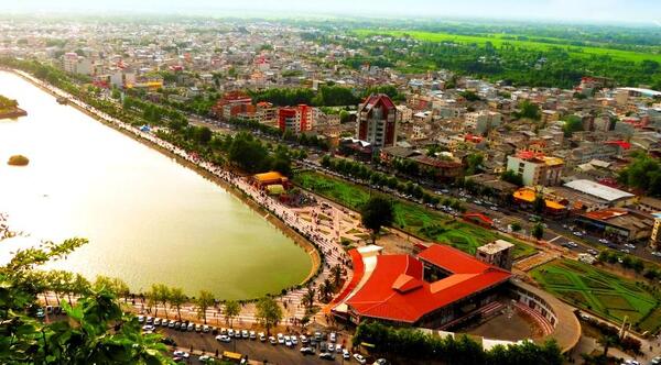 عکس هوایی لاهیجان