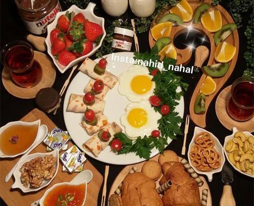 عکس لاکچری صبحانه