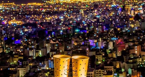 عکس شب های بام تهران