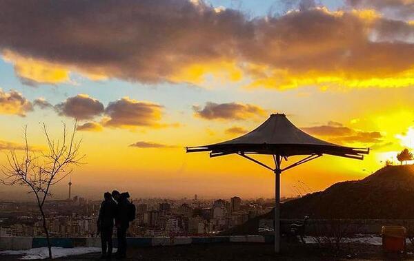 عکس شب های بام تهران