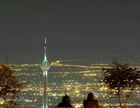 عکس شب های بام تهران