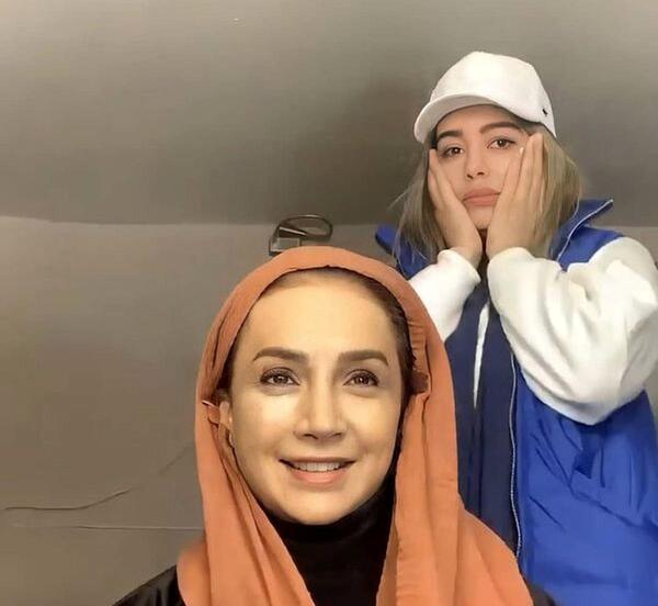 عکس با حجاب سحر قریشی