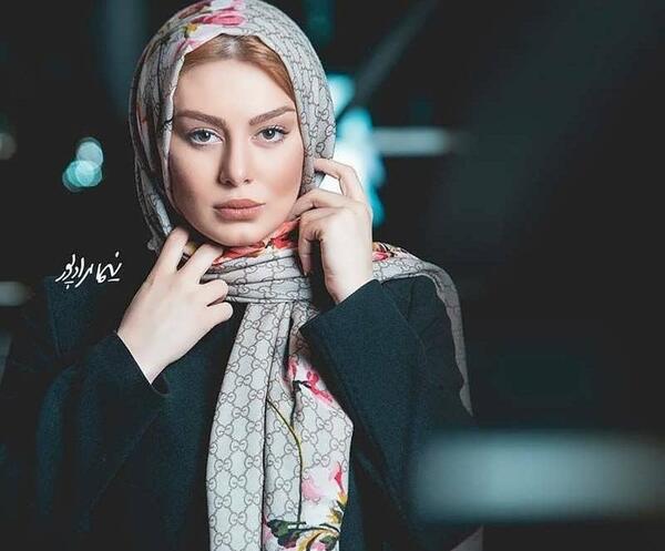 عکس با حجاب سحر قریشی