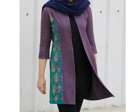 عکس مدل مانتو دخترانه زیر و رو