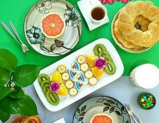 عکس ایده تزیین صبحانه عروس