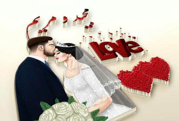عکس نوشته اسم سجاد و مریم