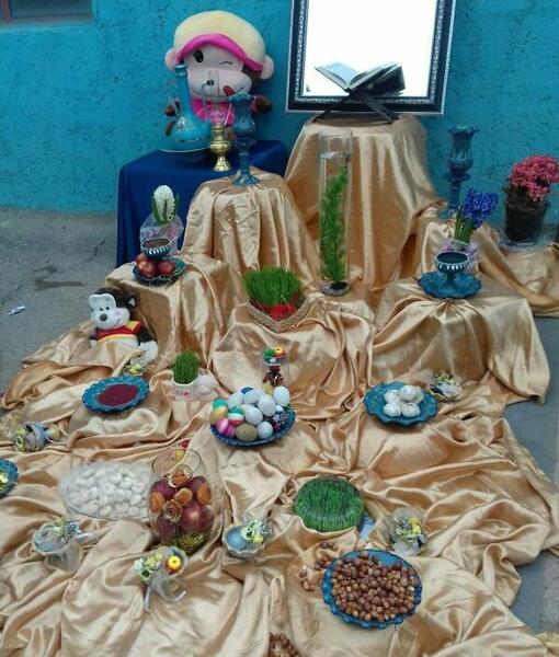 عکس سفره هفت سین پیش دبستانی