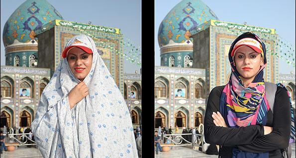 عکس دختر باحجاب در جمکران