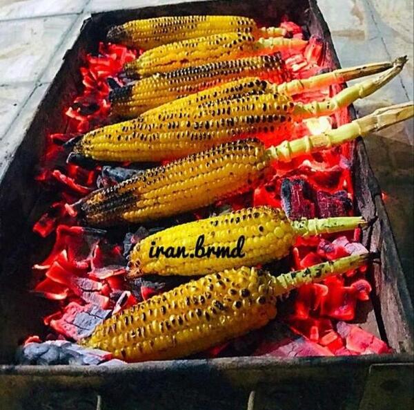 عکس ذرت رو اتیش