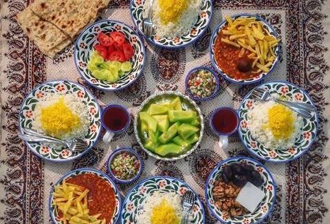 عکس غذا برای افطار