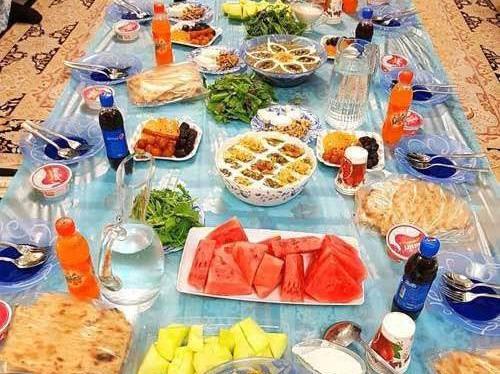 عکس غذا برای افطار