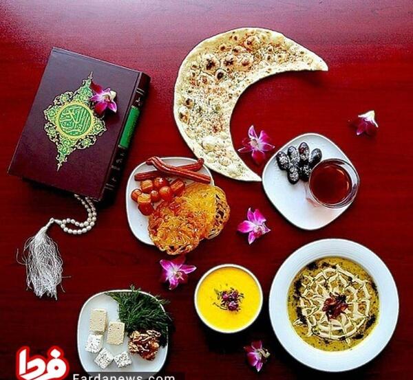 عکس غذا برای افطار