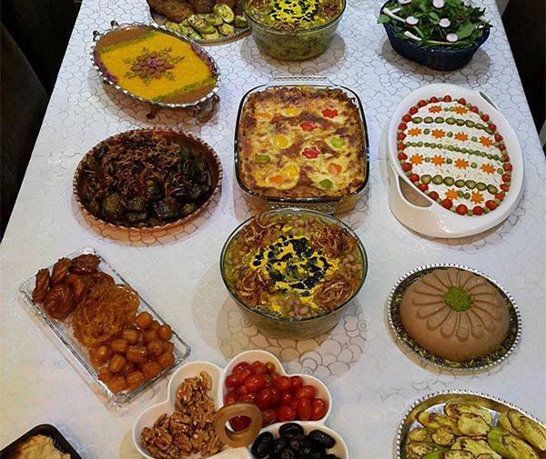 عکس غذا برای افطار