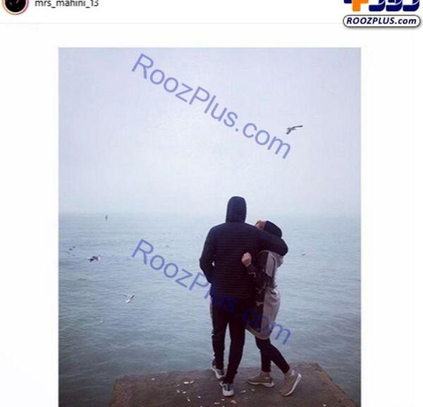 عکس دونفره کنار دریا