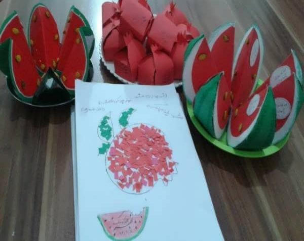 عکس ایده برای شب یلدا با کاغذ رنگی