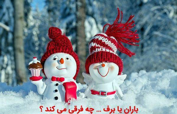 عکس آدم برفی یخی