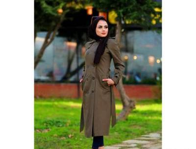 عکس مدل مانتو جدید قهوه ای