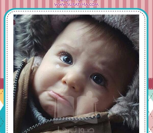 عکس نوزاد غمگین