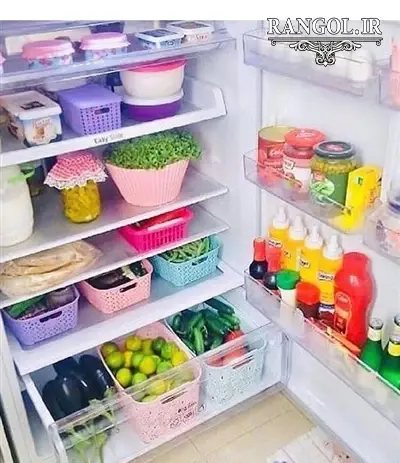 عکس ایده برای چیدن یخچال