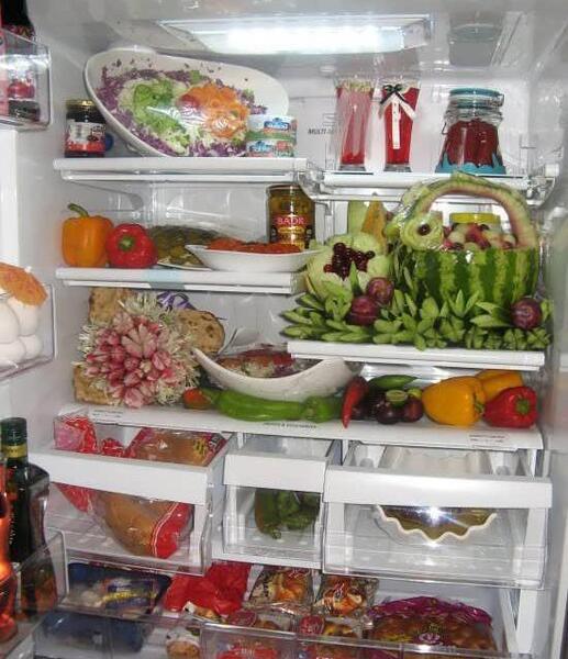 عکس ایده برای چیدن یخچال