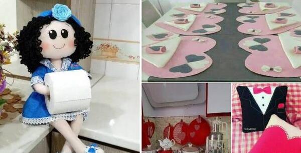 عکس ایده وسایل آشپزخانه نمدی