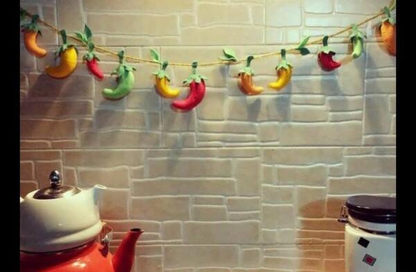 عکس ایده وسایل آشپزخانه نمدی