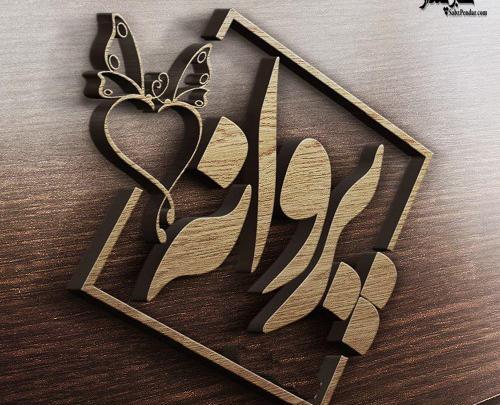 عکس پروانه متن دار