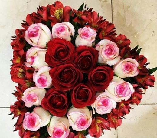 عکس دسته گل قلبی