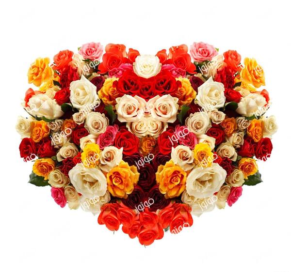 عکس دسته گل قلبی