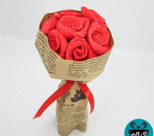 عکس دسته گل کاغذی