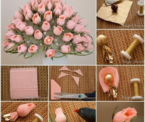 عکس دسته گل کاغذی
