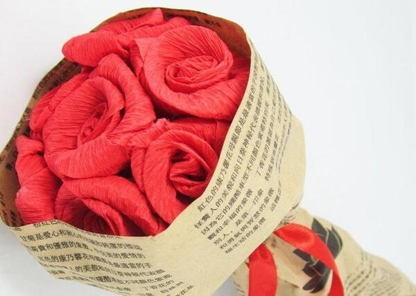 عکس دسته گل کاغذی