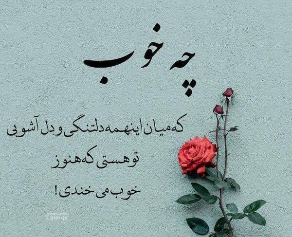 عکس نوشته چه خوب که هستی