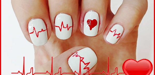 عکس ضربان قلب روی ناخن