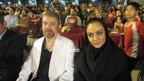 عکس آزاده ریاضی و همسرش