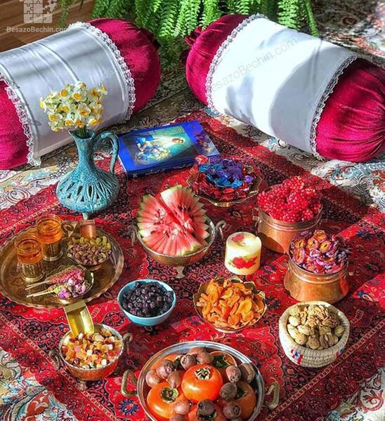 عکس شب یلدا سفره