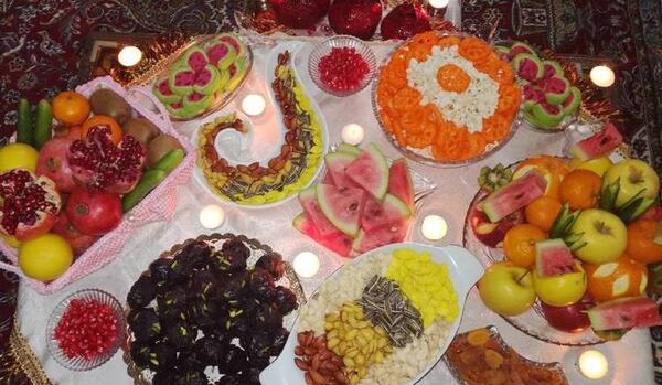 عکس شب یلدا سفره