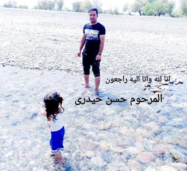 عکس حسن حیدری در بیمارستان