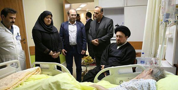 عکس حسن حیدری در بیمارستان