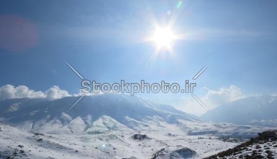 عکس خورشید زمستانی