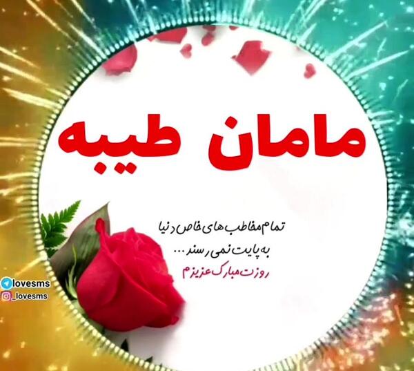عکس تولدت مبارک طیبه جان